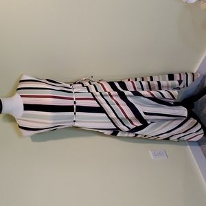 Maggy London Sleeveless Striped Dress